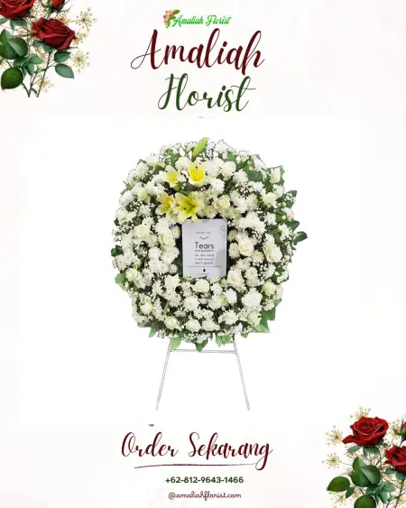 Krans Bunga Duka Cikamunding